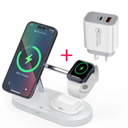 3-in-1 Magnetic Wireless Charging Station
