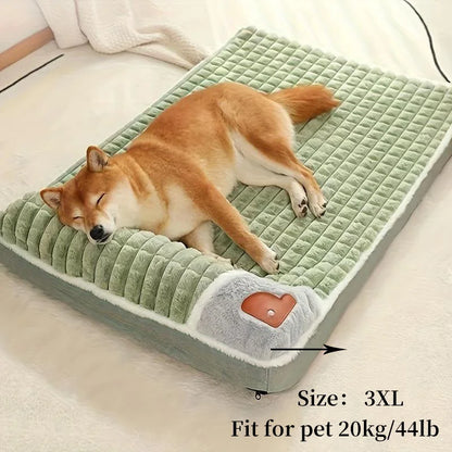 Soft Corduroy Kennel Mattress for Large Dogs