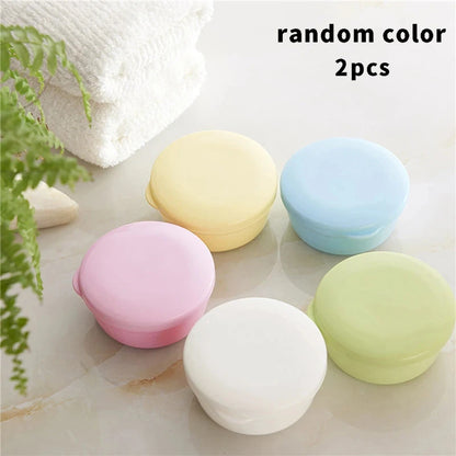 Round Travel Soap Box with Lid