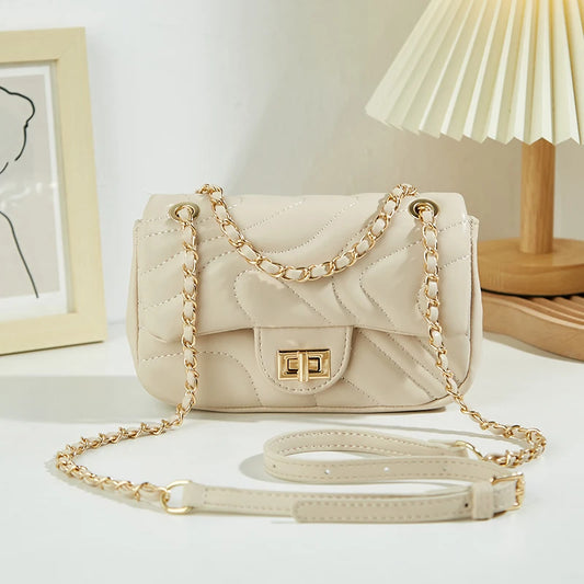 Quilted Chain Crossbody Shoulder Bag