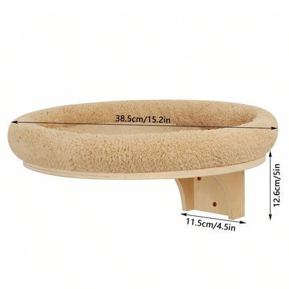 Wooden Wall-Mounted Cat Climbing Shelves & Play Set