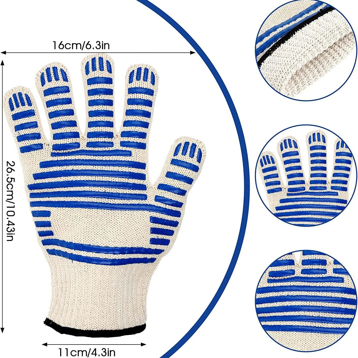 Heat-Resistant Silicone BBQ & Oven Glove