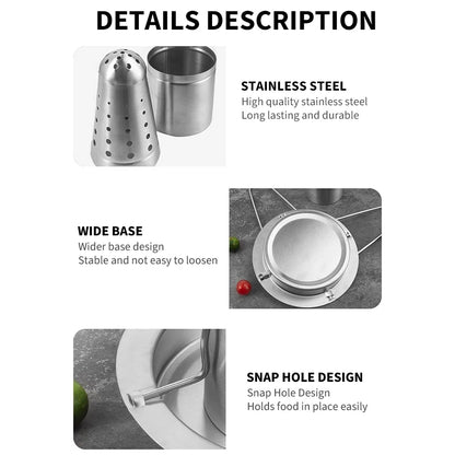 Stainless Steel Vertical Chicken Roaster Rack