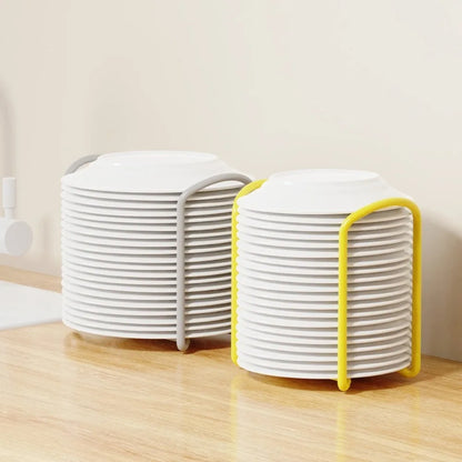 Adjustable Desktop Bowl & Plate Storage Rack