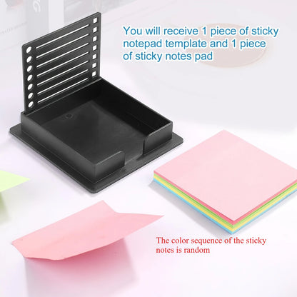 Sticky Notes Holder with Stencil – Post It Notes Dispenser