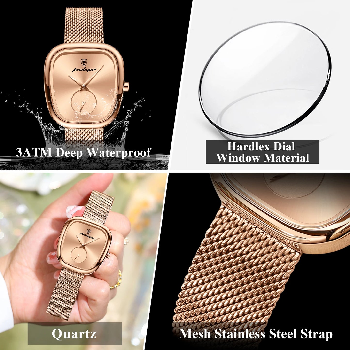 783W Women's Stainless Steel Mesh Quartz Watch