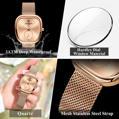 783W Women's Stainless Steel Mesh Quartz Watch