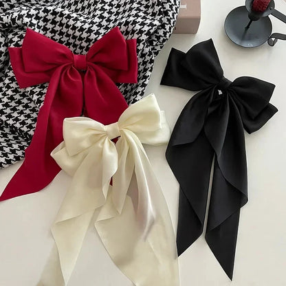 Korean Satin Bowknot Hair Clip