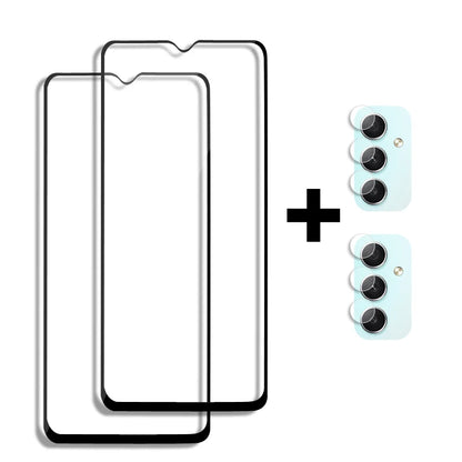 9H HD Tempered Glass Screen & Camera Lens Protector for Samsung Galaxy