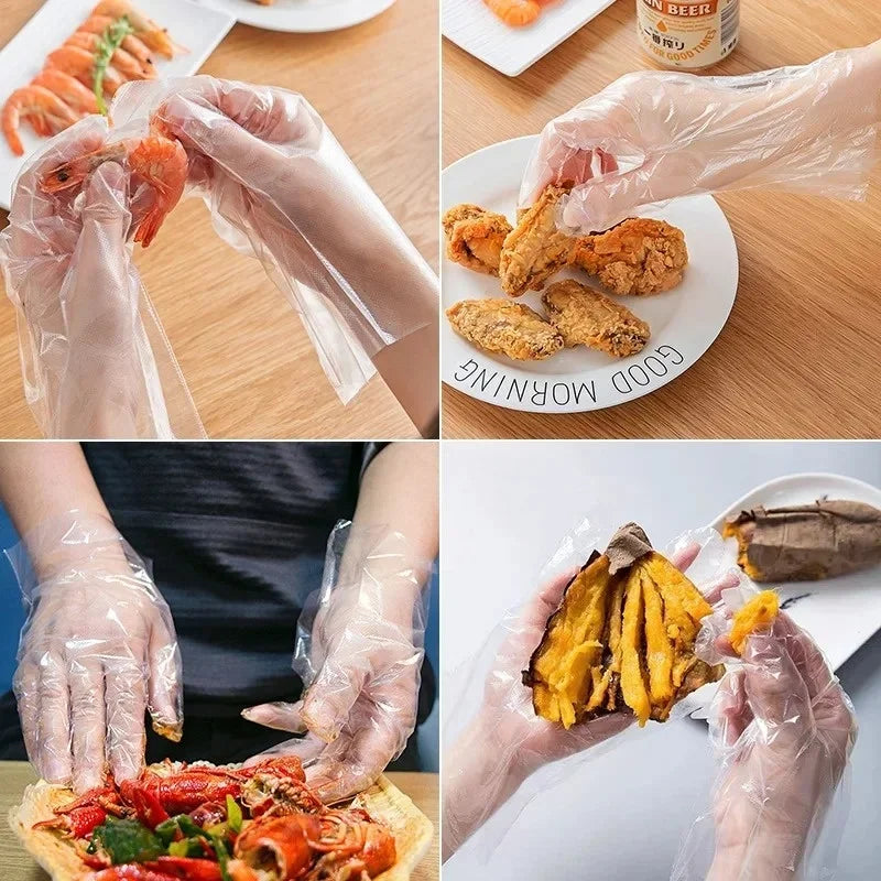Disposable Food Handling Gloves for Cooking, Baking & Kitchen Cleaning