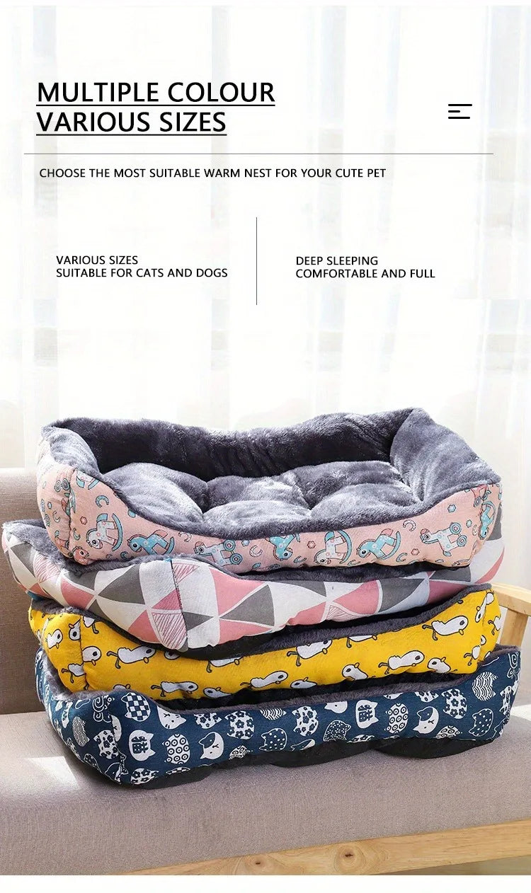 Orthopedic Plush Pet Sofa Bed