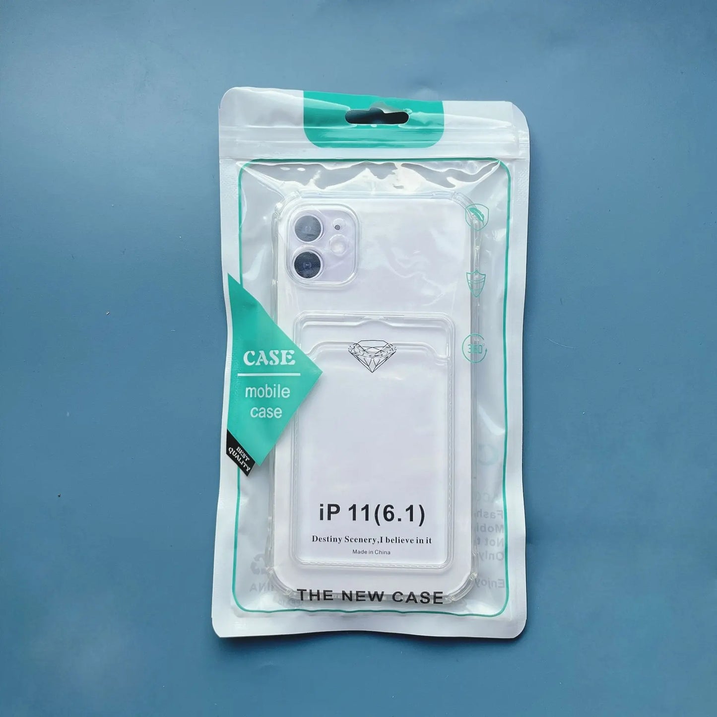 Clear Card Pocket Phone Case for iPhone