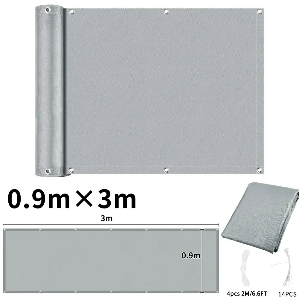Waterproof Balcony Privacy Screen Cover