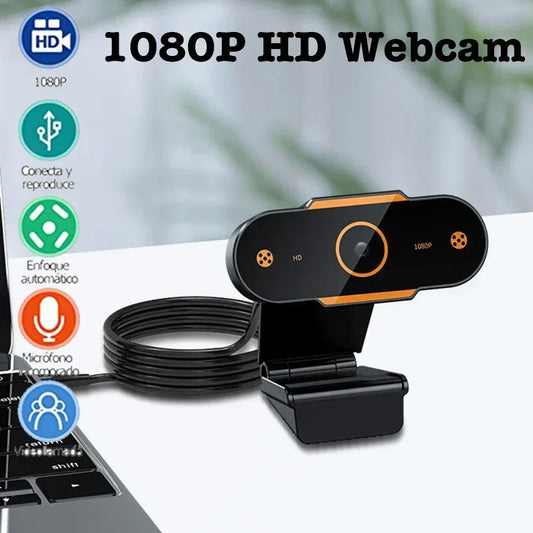 1080P HD USB Webcam with Auto Focus & Microphone