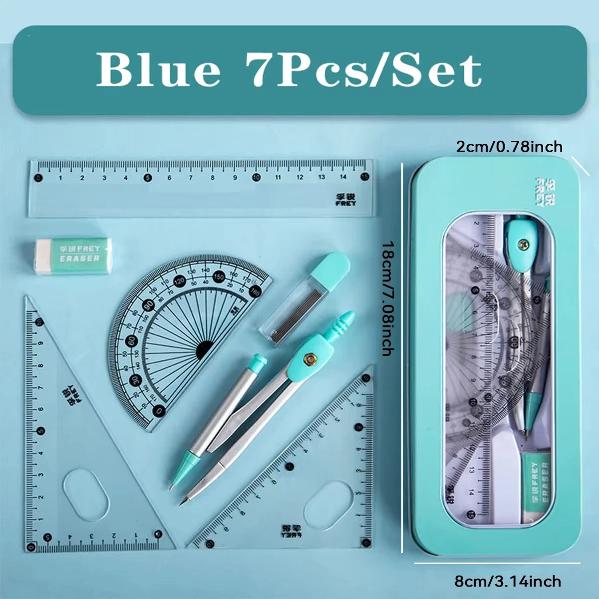 Geometry Math Set with Storage Case