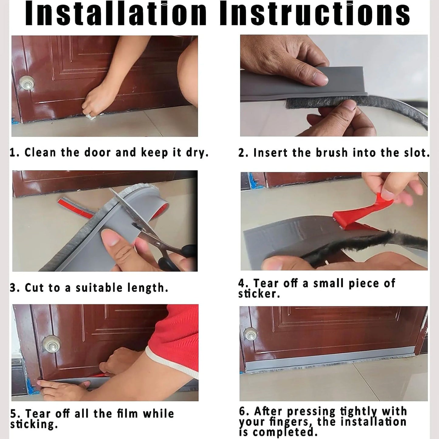 Door Brush Draft Seal