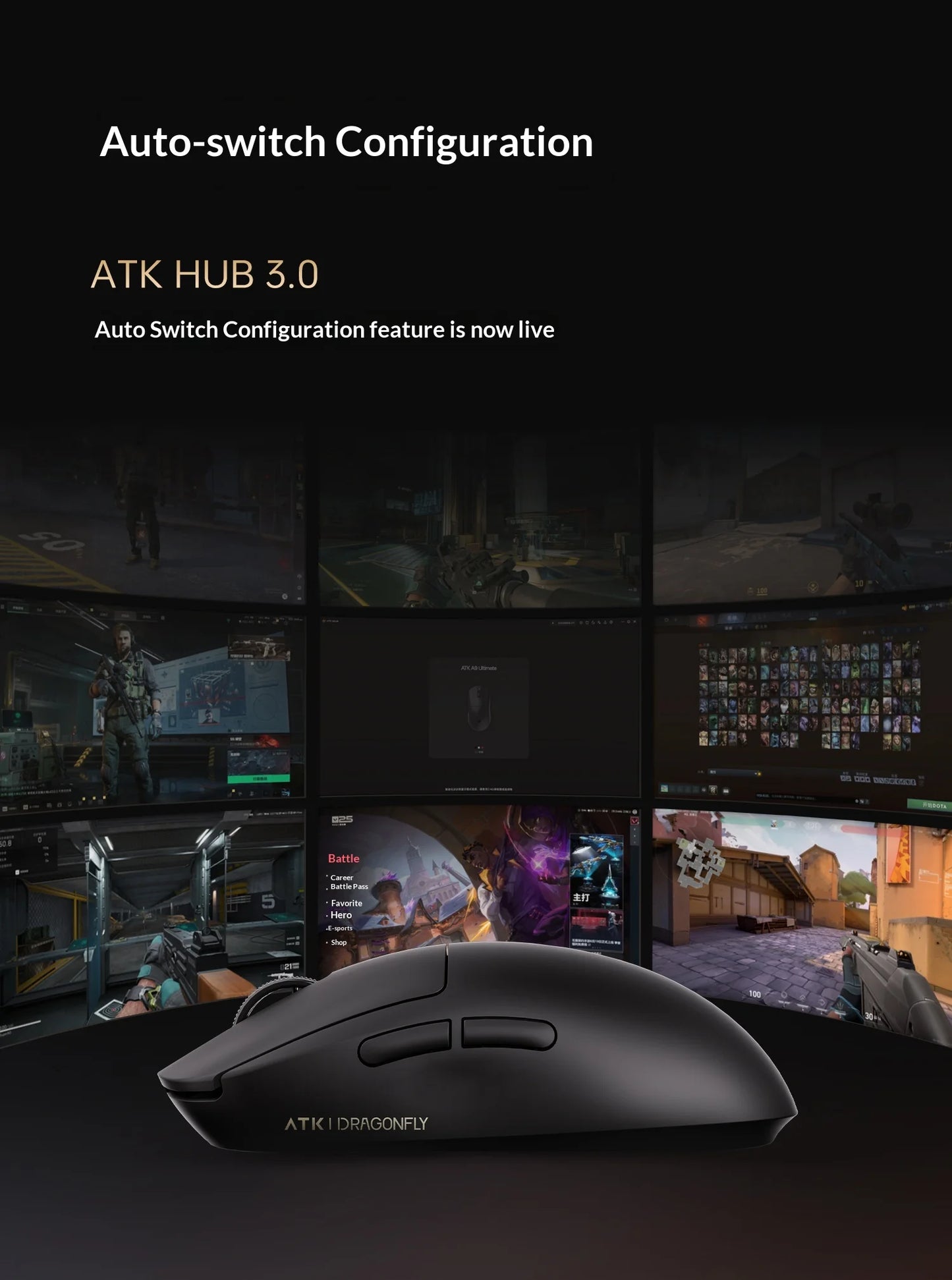 ATK DragonFly A9 Air Ultimate Gaming Mouse