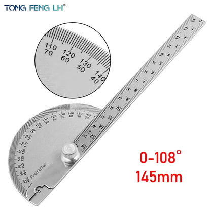 145mm stainless steel protractor angle meter