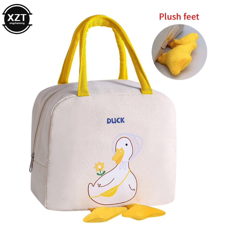 Cute Duck Insulated Lunch Bag