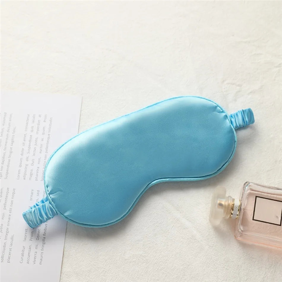 Imitation Silk Sleep Eye Mask, Light-Blocking Soft Eyeshade