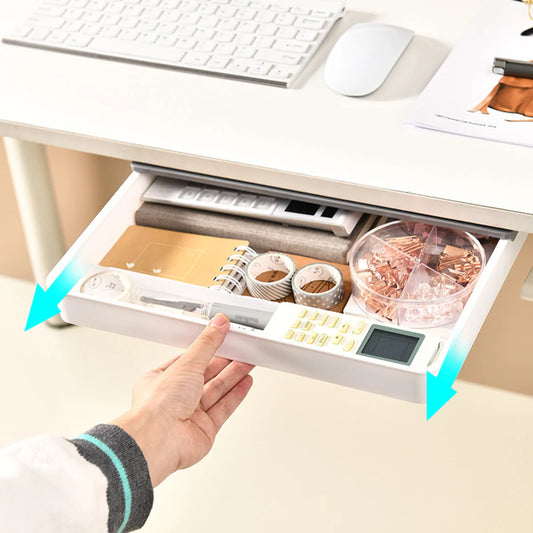 Under Desk Hidden Storage Drawer