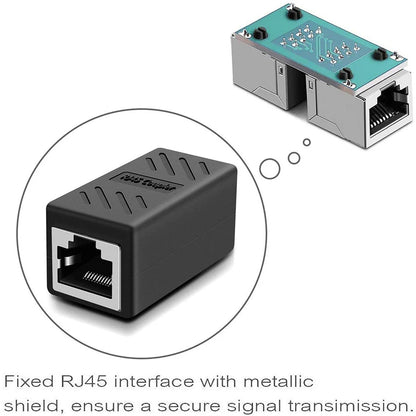 RJ45 Female to Female Ethernet Connector for Cat5e, Cat6 & Cat7 LAN Cables