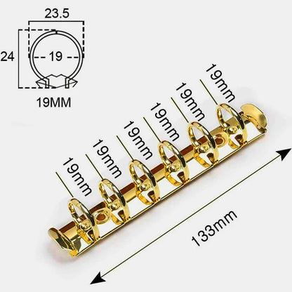 A7 Ring Binder Mechanism – Mini Loose Leaf Notebook Rings with Screws