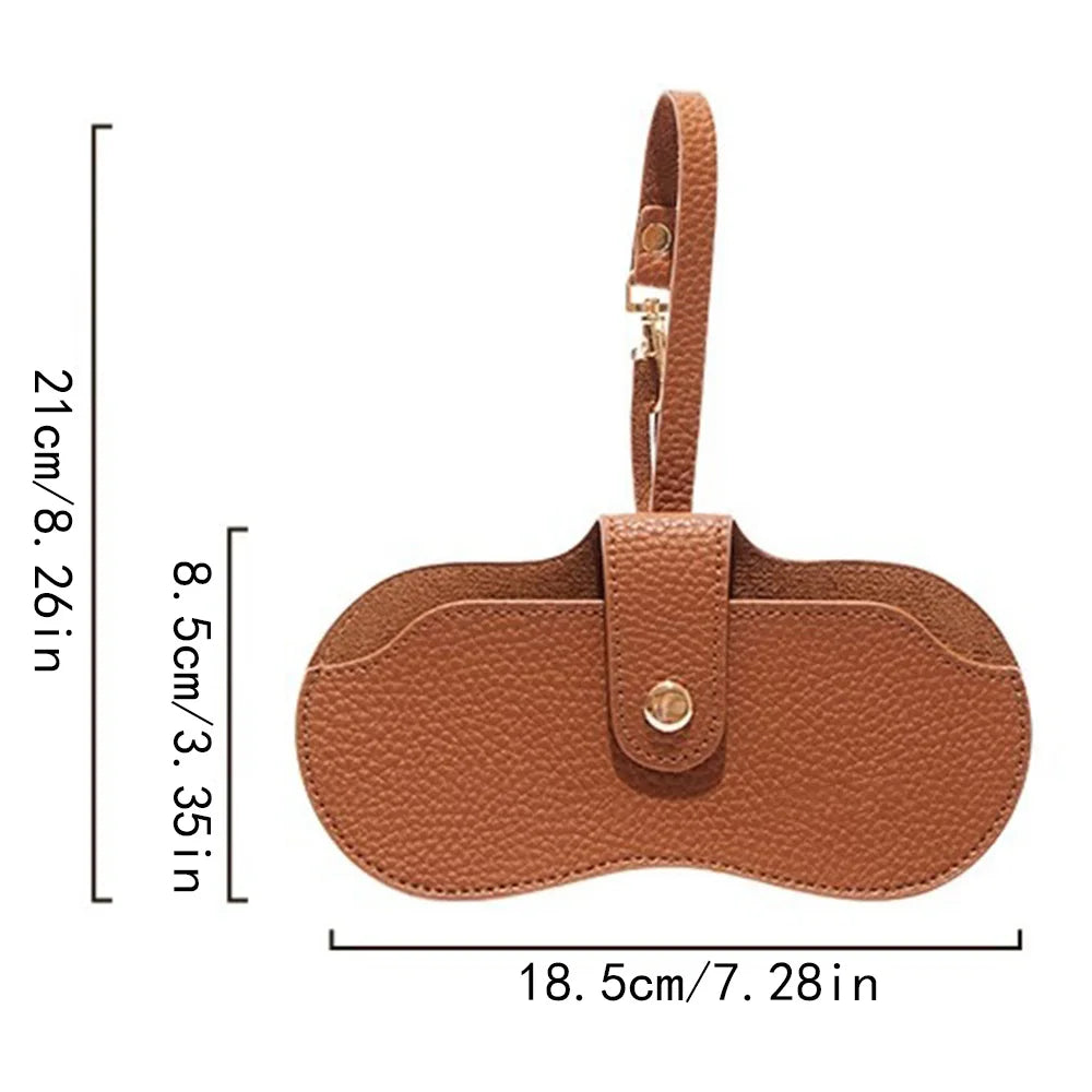 Magnetic Leather Glasses Case