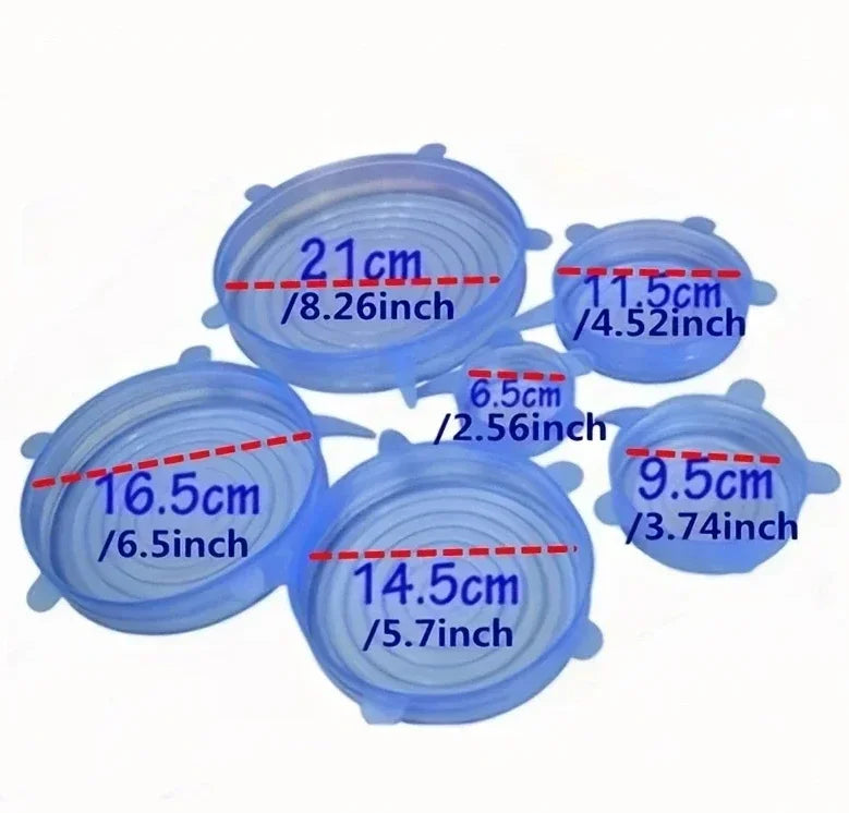 Reusable Silicone Stretch Lid Set
