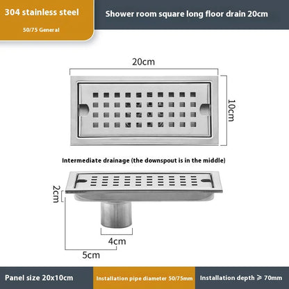 Stainless Steel Linear Floor Drain