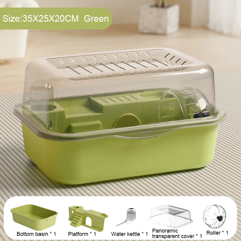 Plastic Hamster Cage Pet House with Accessories