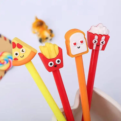 4PCS Kawaii Fast Food Gel Pen Set