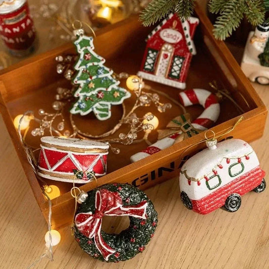 Colourful Christmas Character Hanging Ornament