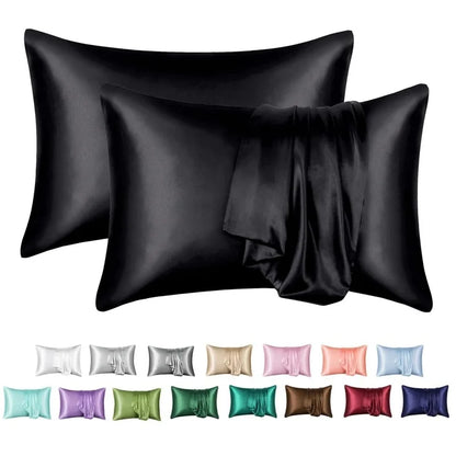 2-Pack Soft Satin Pillowcases