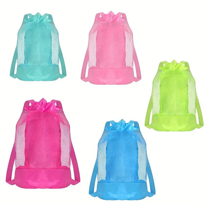 Large Capacity Mesh Beach Storage Backpack
