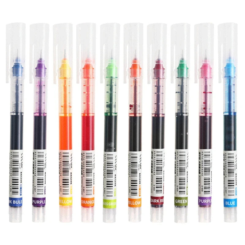 Transparent Ink Tube Liquid Gel Pens