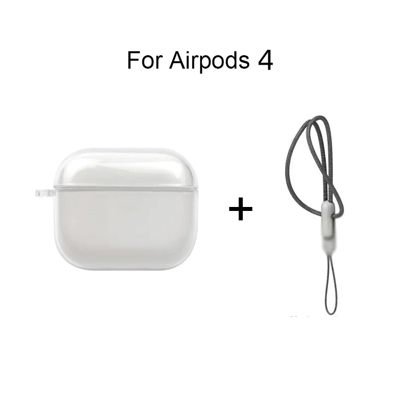 Clear TPU Case with Lanyard for AirPods