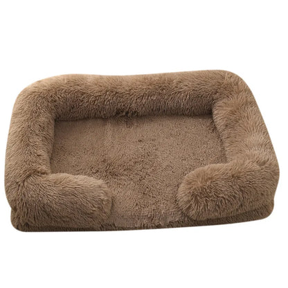 Plush Dog Bed with Removable Cover