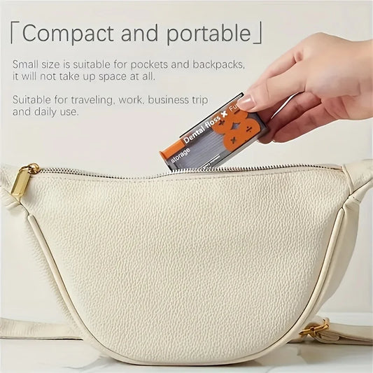 Portable Floss Dispenser with 10 Floss Picks