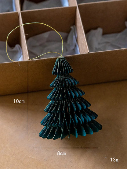 Honeycomb Paper Christmas Hanging Ornament