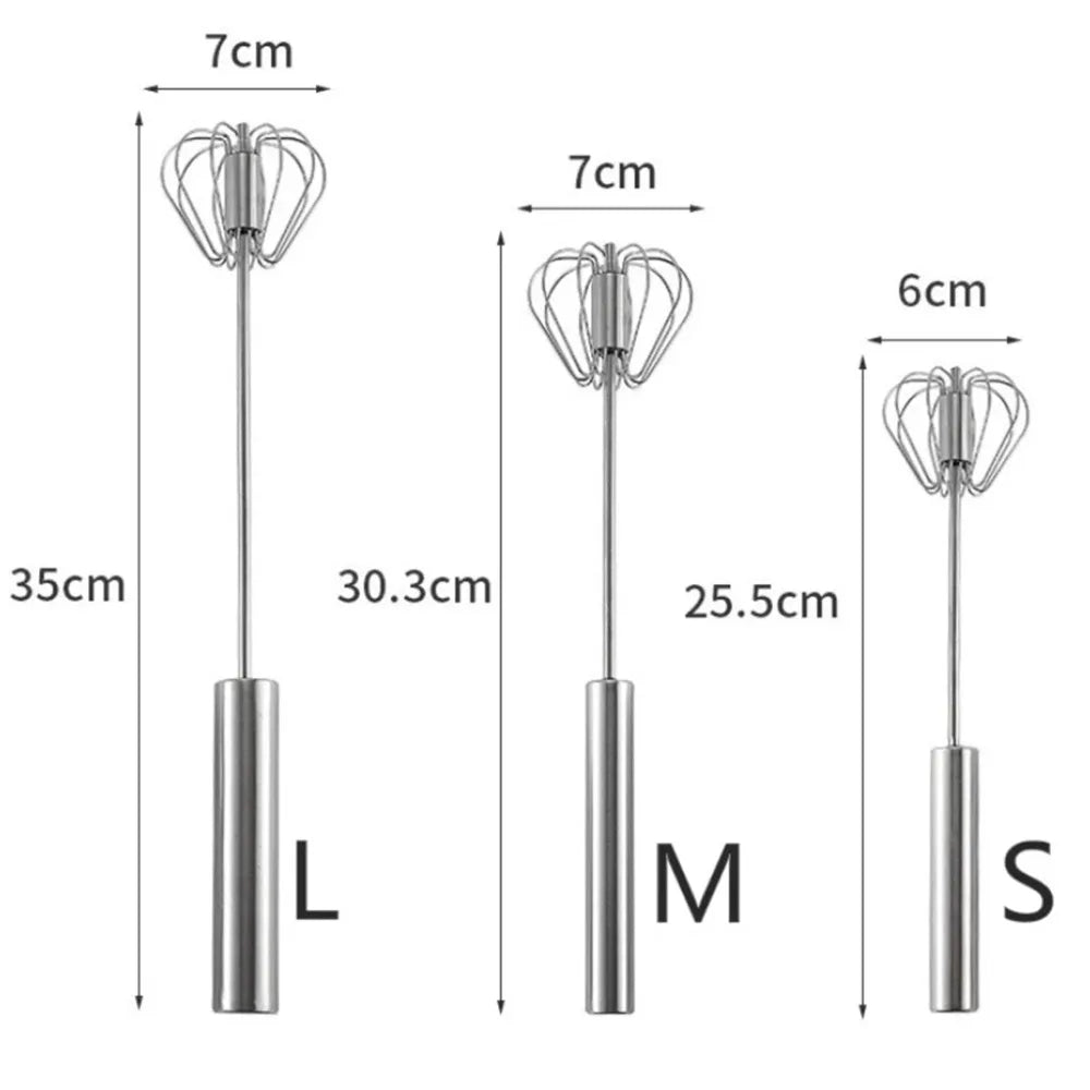 Semi-Automatic Stainless Steel Egg Beater