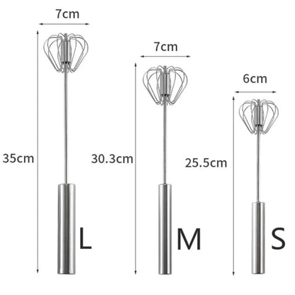 Semi-Automatic Stainless Steel Egg Beater