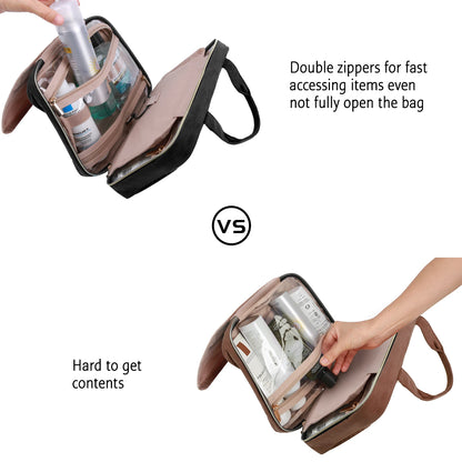 Makeup Cosmetic Bag with Hanging Hook Water-resistant