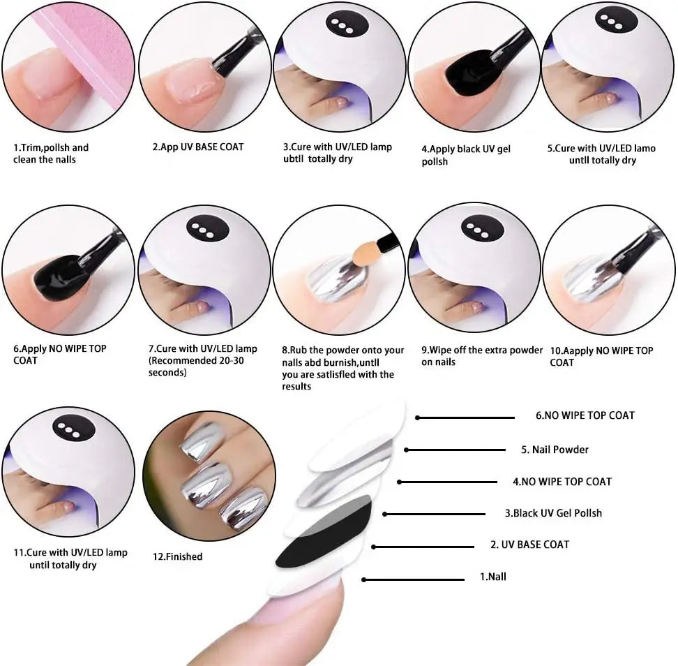Chrome Mirror Nail Powder