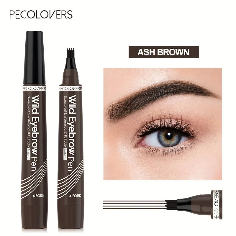 4-Tip Waterproof Eyebrow Pen