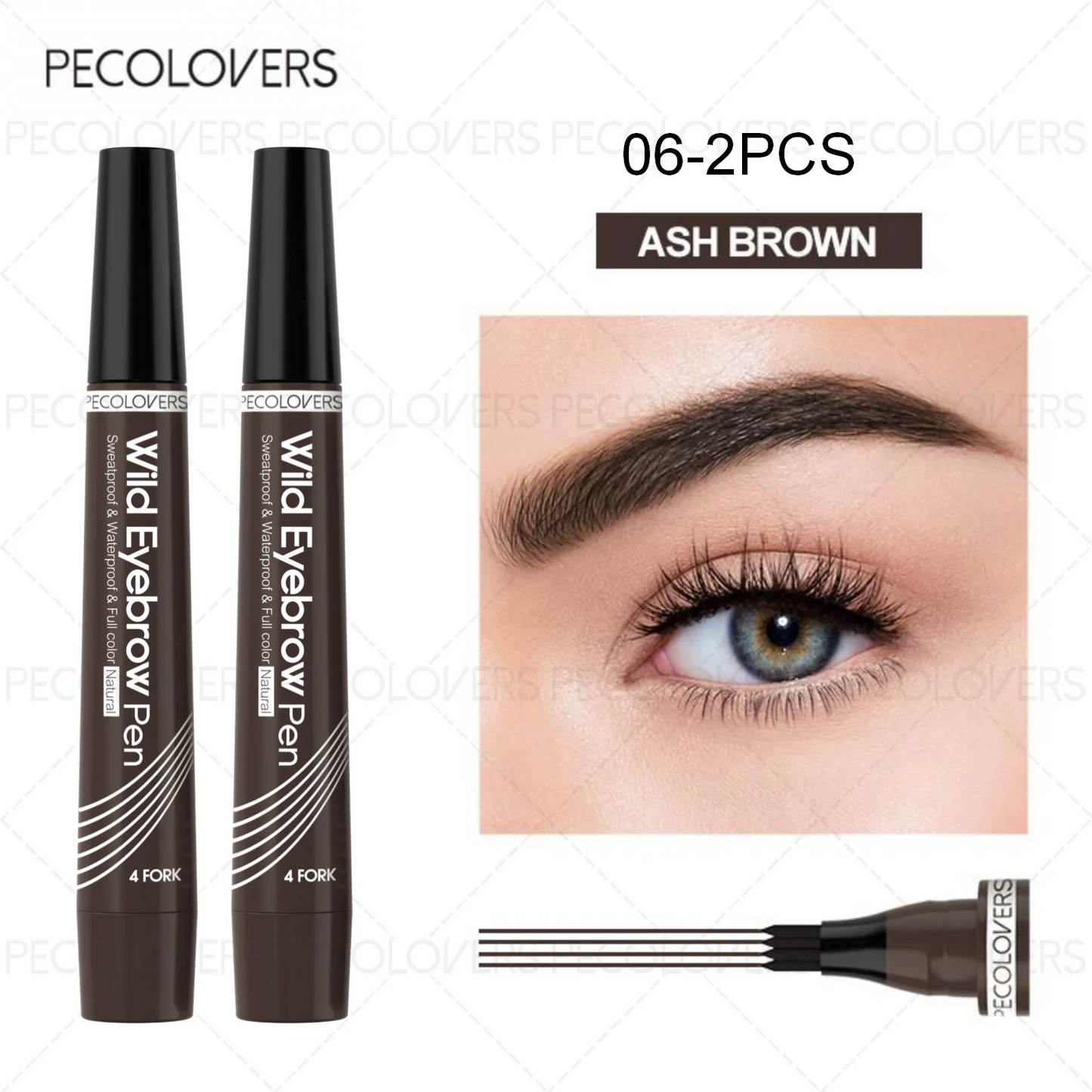 4-Tip Waterproof Eyebrow Pen