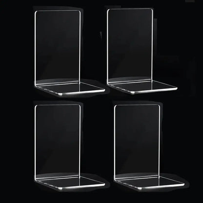 Clear Acrylic Bookends Set
