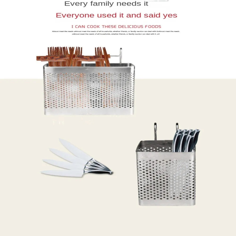 Stainless Steel Cutlery Holder Rack