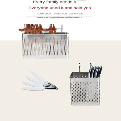 Stainless Steel Cutlery Holder Rack