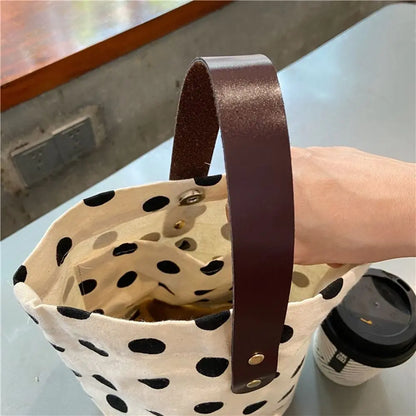 Korean Style Wave Point Shoulder Bag